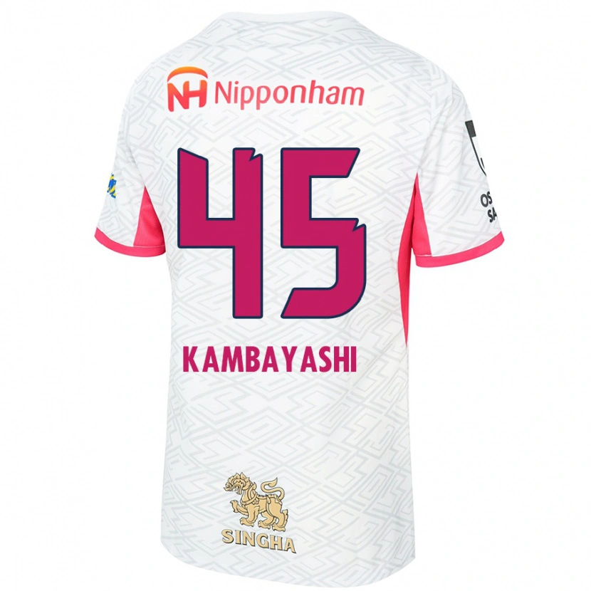 Danxen Criança Camisola Go Kambayashi #45 Branco Rosa Sakura Alternativa 2025/26 Camisa