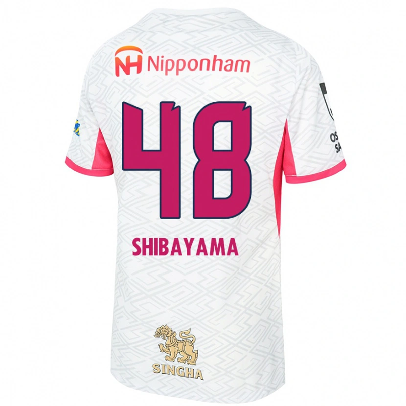 Danxen Criança Camisola Masaya Shibayama #48 Branco Rosa Sakura Alternativa 2025/26 Camisa