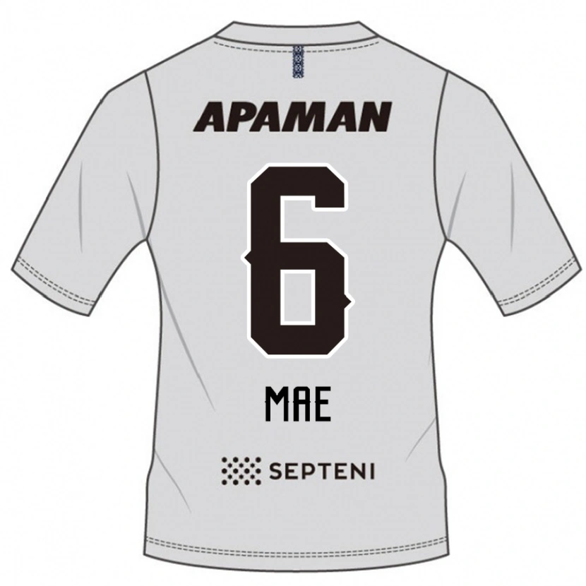 Danxen Criança Camisola Hiroyuki Mae #6 Cinza Claro Alternativa 2025/26 Camisa