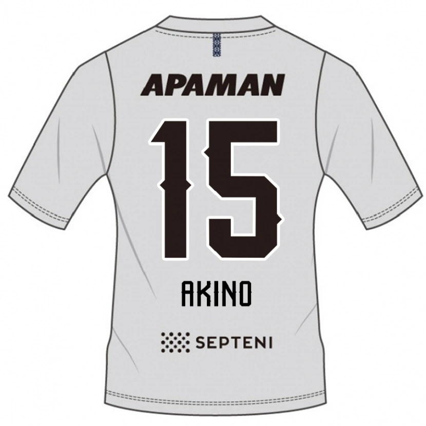 Danxen Criança Camisola Hiroki Akino #15 Cinza Claro Alternativa 2025/26 Camisa