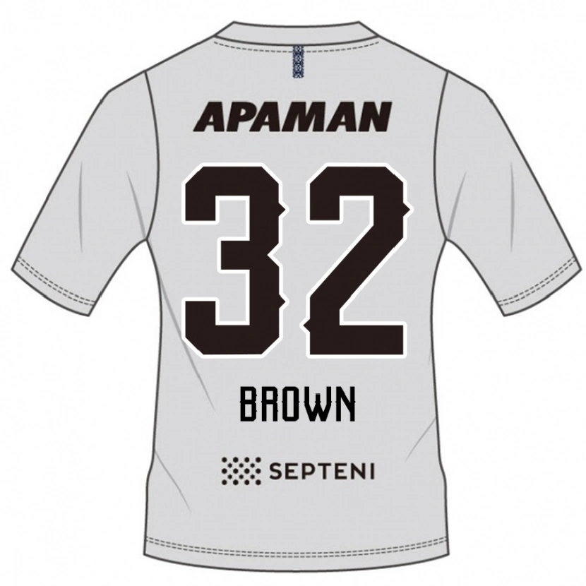 Danxen Criança Camisola Abdul Hanan Sani Brown #32 Cinza Claro Alternativa 2025/26 Camisa