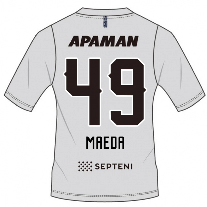 Danxen Criança Camisola Ichika Maeda #49 Cinza Claro Alternativa 2025/26 Camisa