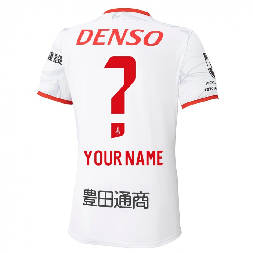 Danxen Criança Camisola Seu Nome #0 Branco Vermelho Alternativa 2025/26 Camisa