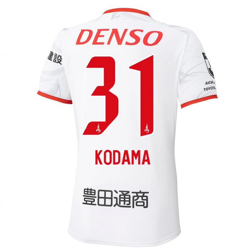 Danxen Criança Camisola Tsuyoshi Kodama #31 Branco Vermelho Alternativa 2025/26 Camisa