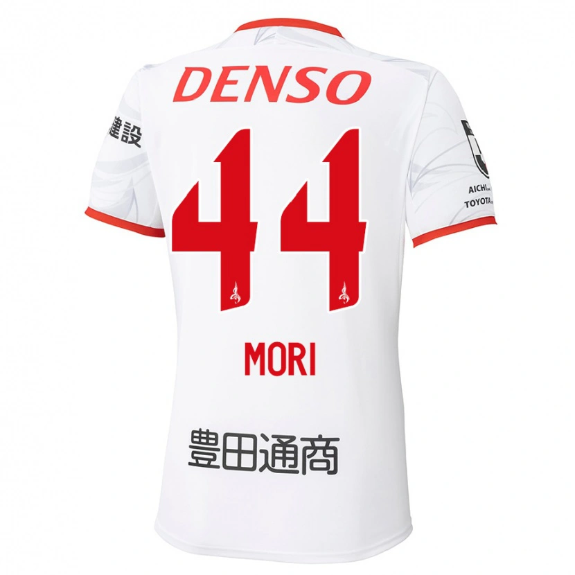 Danxen Criança Camisola Soichiro Mori #44 Branco Vermelho Alternativa 2025/26 Camisa