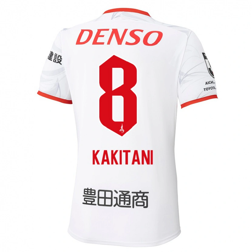 Danxen Criança Camisola Yoichiro Kakitani #8 Branco Vermelho Alternativa 2025/26 Camisa