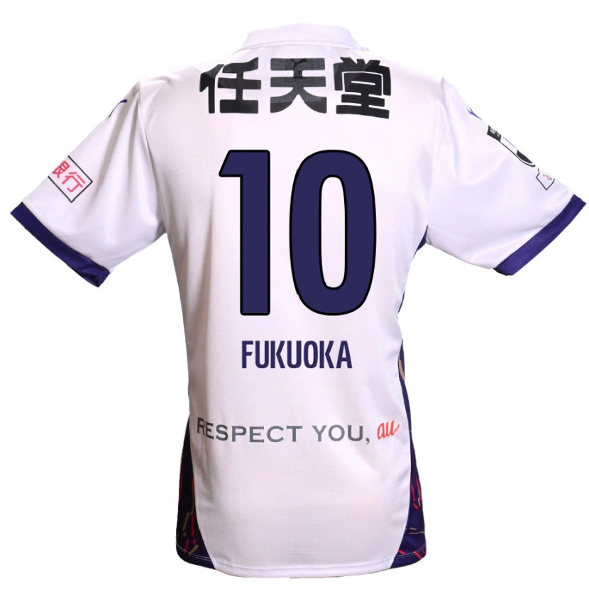 Danxen Criança Camisola Shimpei Fukuoka #10 Branco Roxo Preto Alternativa 2025/26 Camisa