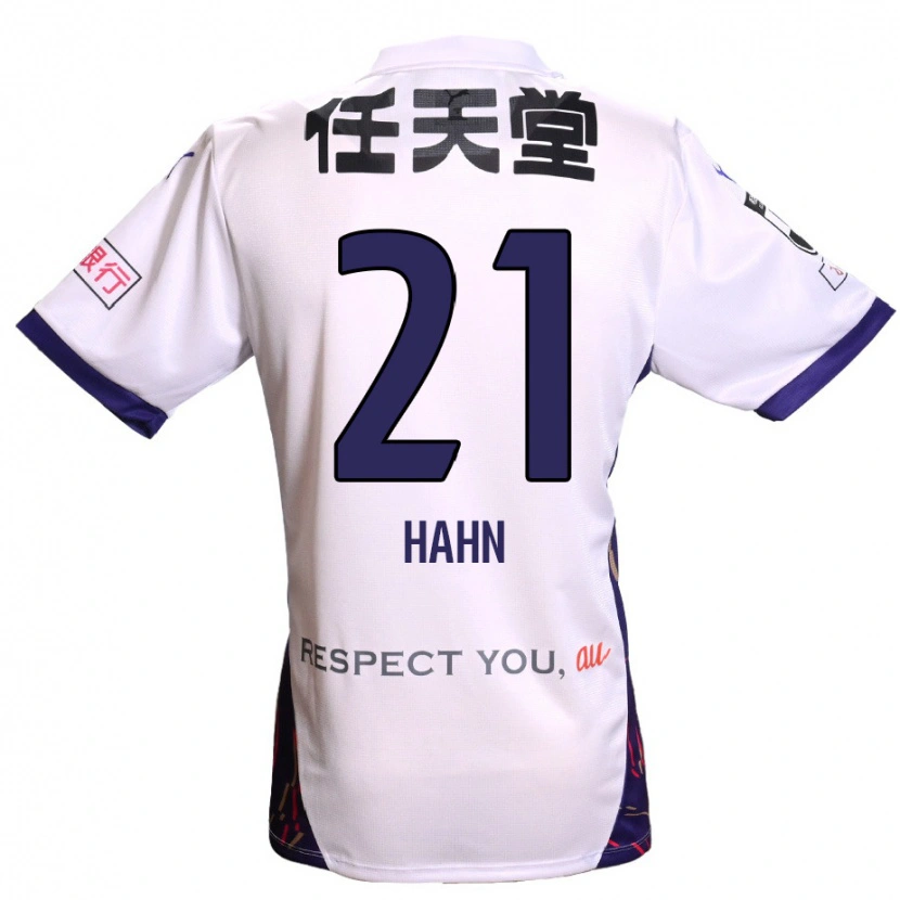 Danxen Criança Camisola Warner Hahn #21 Branco Roxo Preto Alternativa 2025/26 Camisa