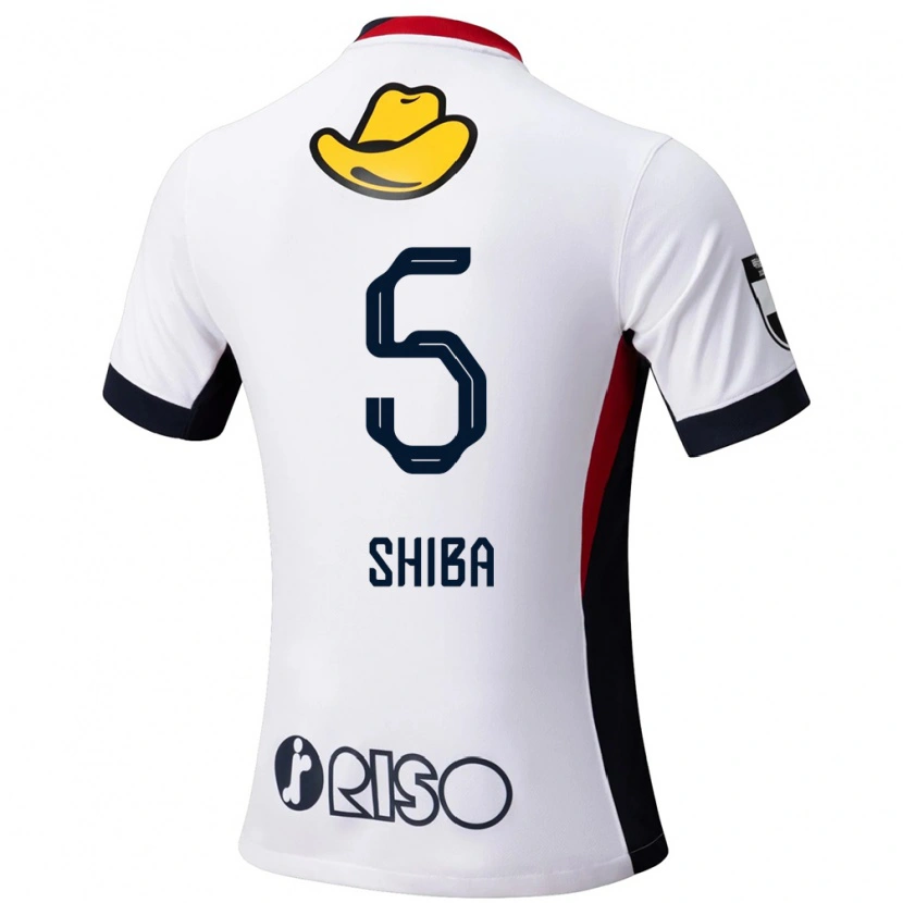 Danxen Criança Camisola Rikuto Shiba #5 Branco Preto Alternativa 2025/26 Camisa