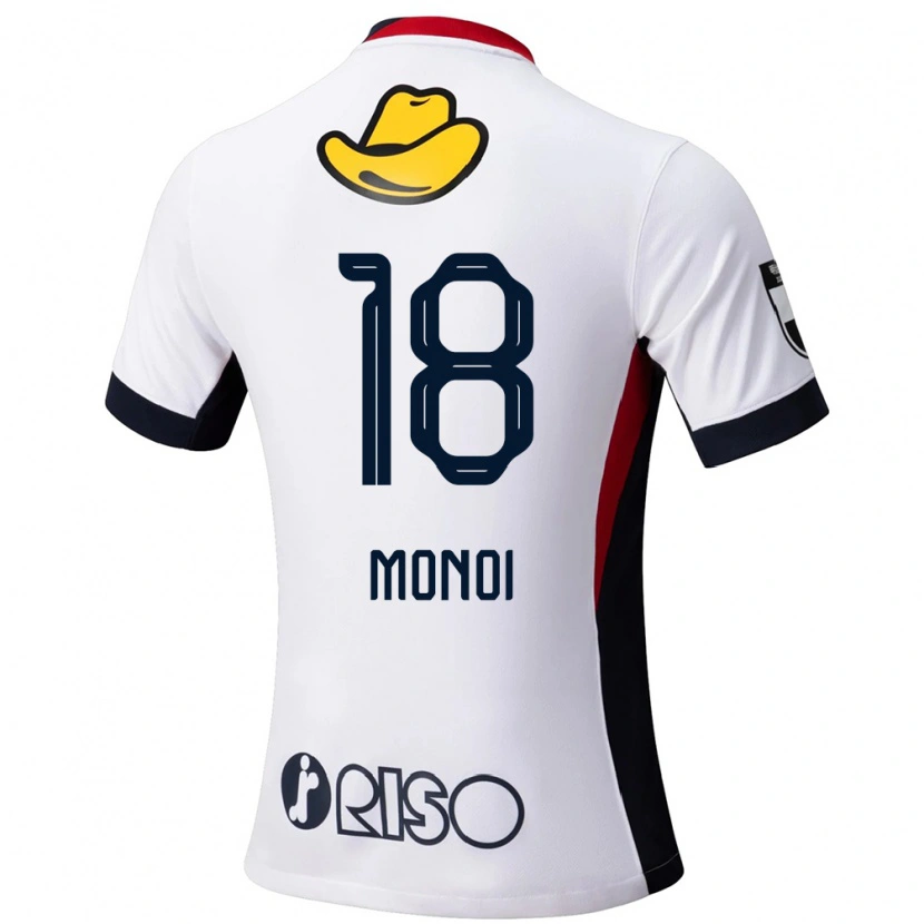 Danxen Criança Camisola Jigen Monoi #18 Branco Preto Alternativa 2025/26 Camisa