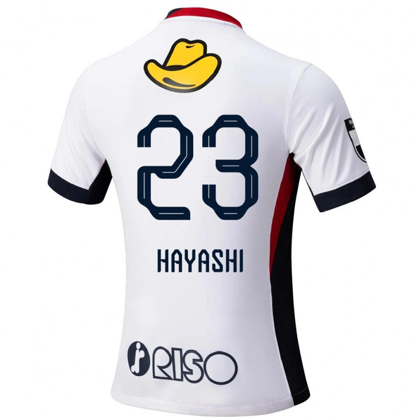 Danxen Criança Camisola Naoki Hayashi #23 Branco Preto Alternativa 2025/26 Camisa