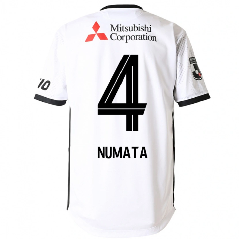 Danxen Criança Camisola Seisa Numata #4 Branco Preto Alternativa 2025/26 Camisa