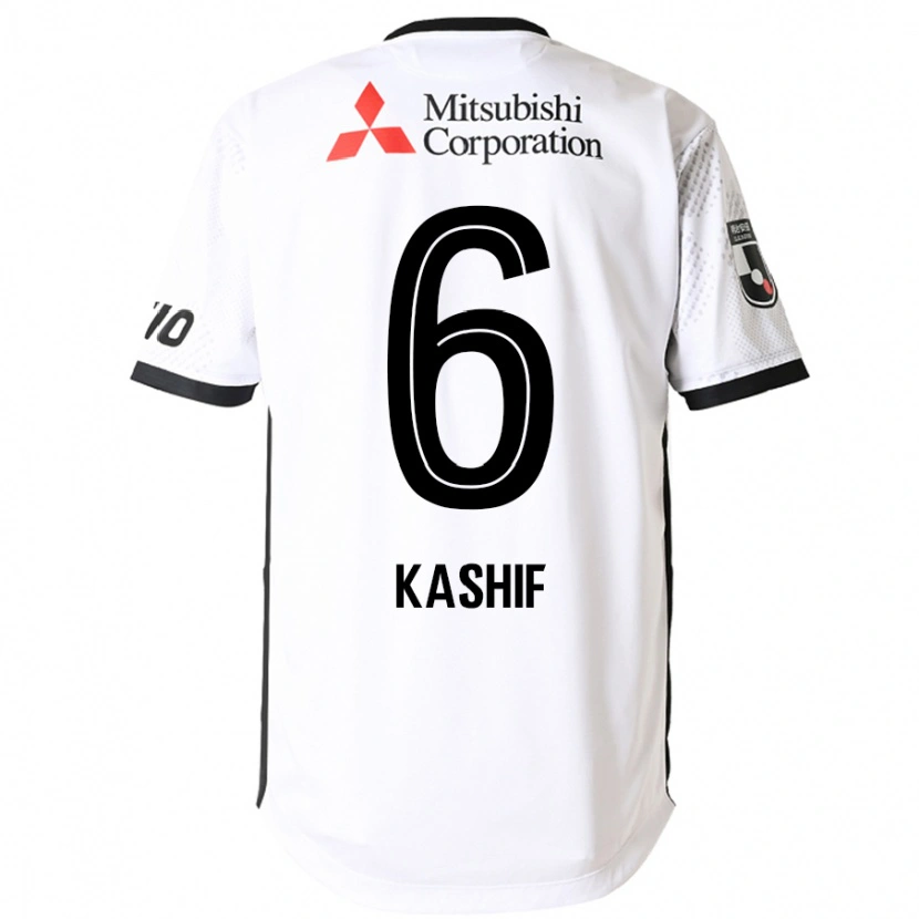 Danxen Criança Camisola Kashif Bangnagande #6 Branco Preto Alternativa 2025/26 Camisa