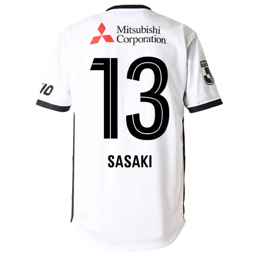 Danxen Criança Camisola Shoei Sasaki #13 Branco Preto Alternativa 2025/26 Camisa