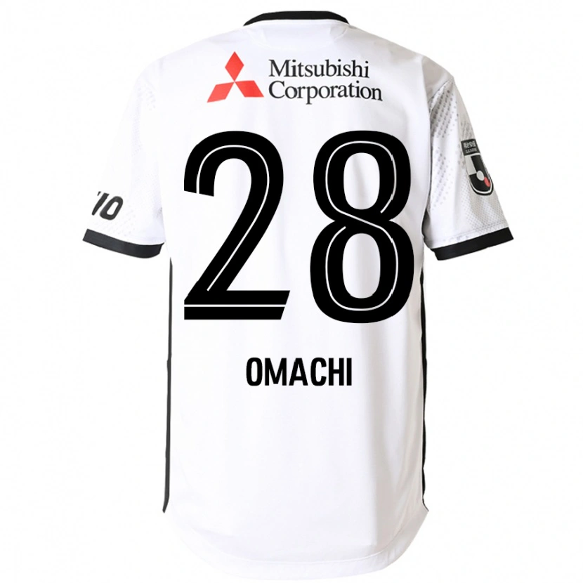 Danxen Criança Camisola Shugo Omachi #28 Branco Preto Alternativa 2025/26 Camisa