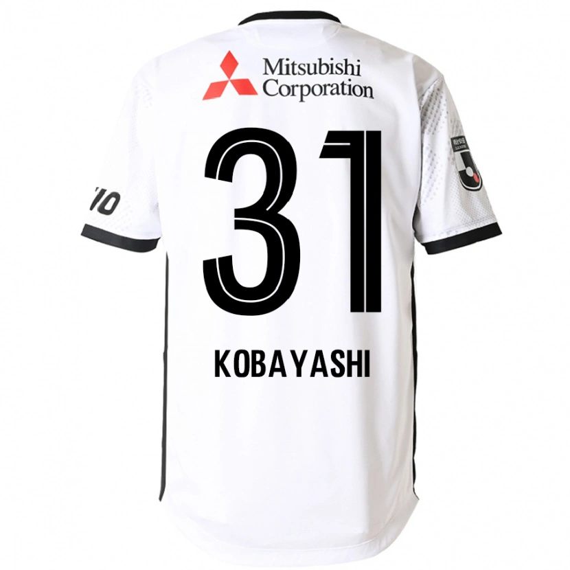 Danxen Criança Camisola Masataka Kobayashi #31 Branco Preto Alternativa 2025/26 Camisa