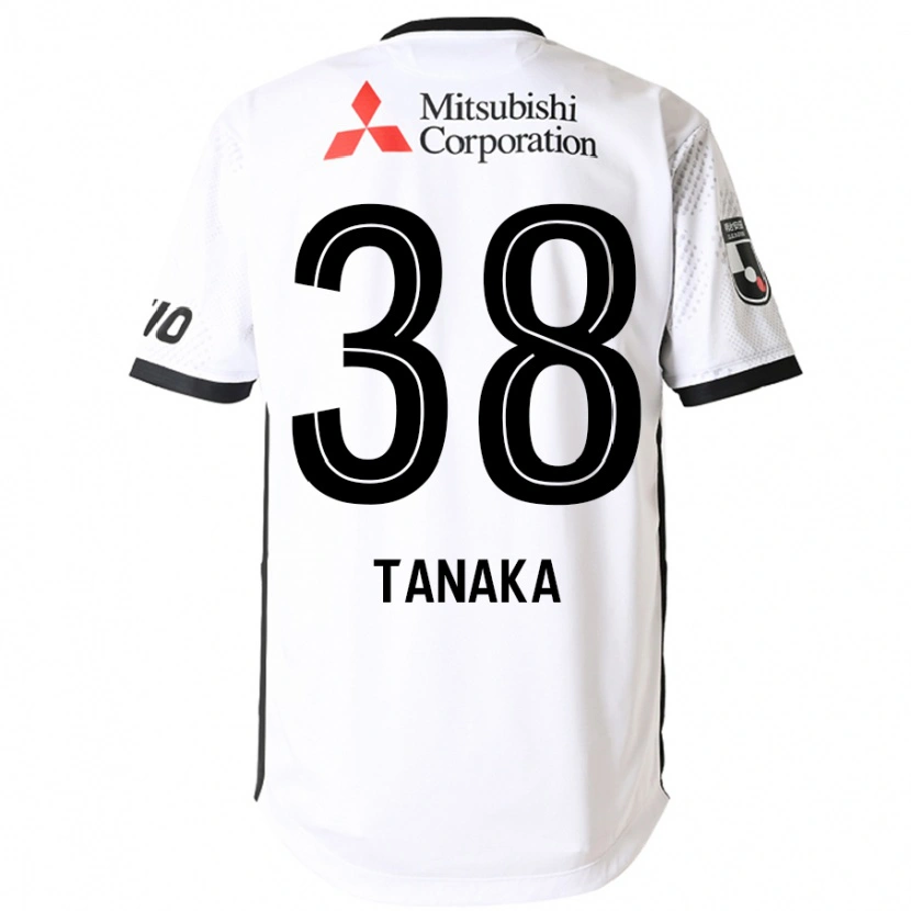 Danxen Criança Camisola Kio Tanaka #38 Branco Preto Alternativa 2025/26 Camisa