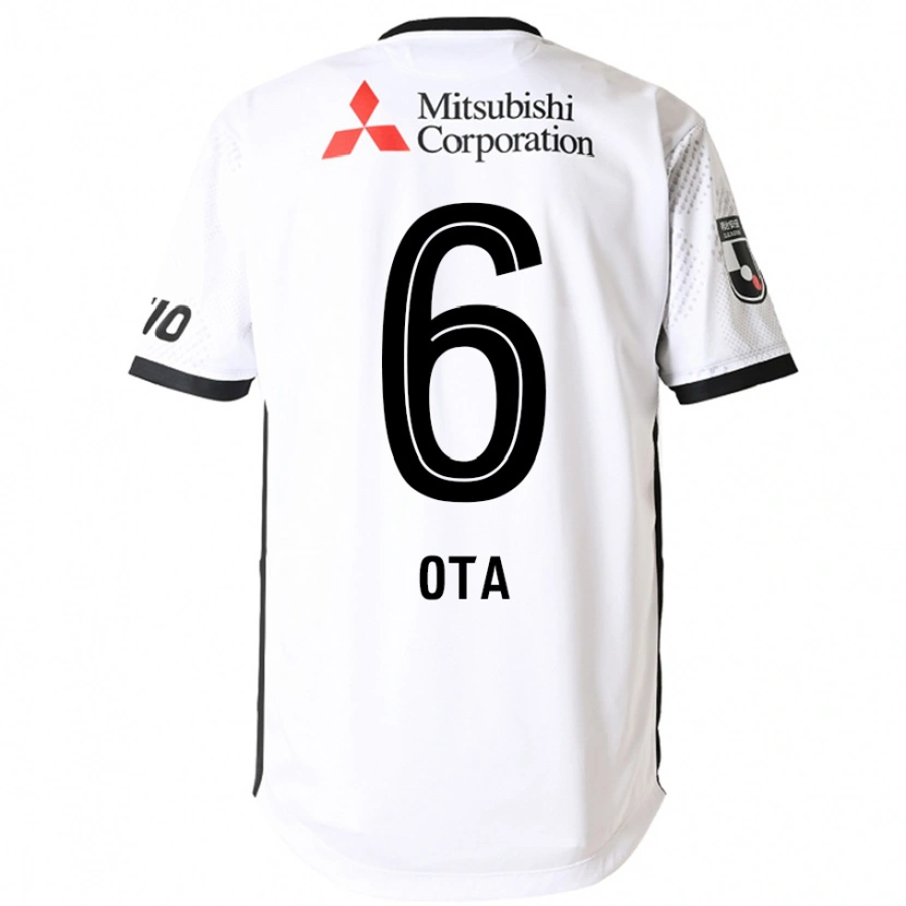 Danxen Criança Camisola Kosuke Ota #6 Branco Preto Alternativa 2025/26 Camisa