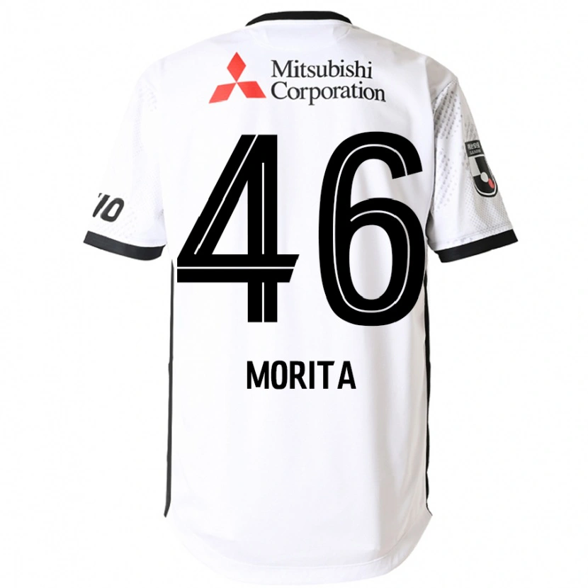 Danxen Criança Camisola Sho Morita #46 Branco Preto Alternativa 2025/26 Camisa