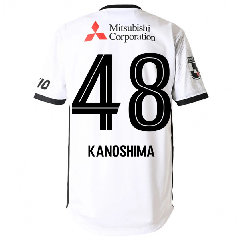 Danxen Criança Camisola Yu Kanoshima #48 Branco Preto Alternativa 2025/26 Camisa