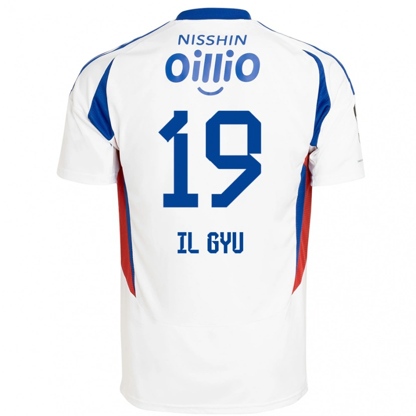 Danxen Criança Camisola Il-Gyu Park #19 Branco Azul Royal Alternativa 2025/26 Camisa