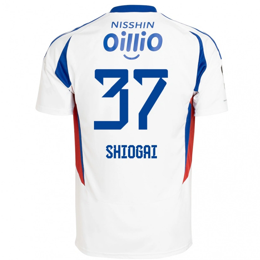 Danxen Criança Camisola Kento Shiogai #37 Branco Azul Royal Alternativa 2025/26 Camisa