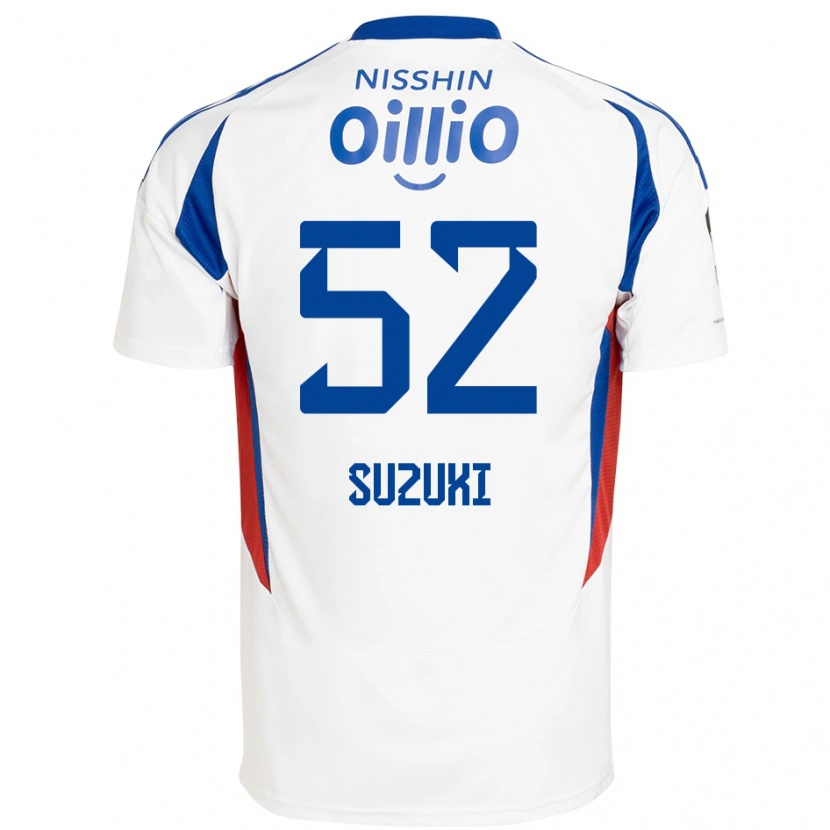 Danxen Criança Camisola Kai Suzuki #52 Branco Azul Royal Alternativa 2025/26 Camisa