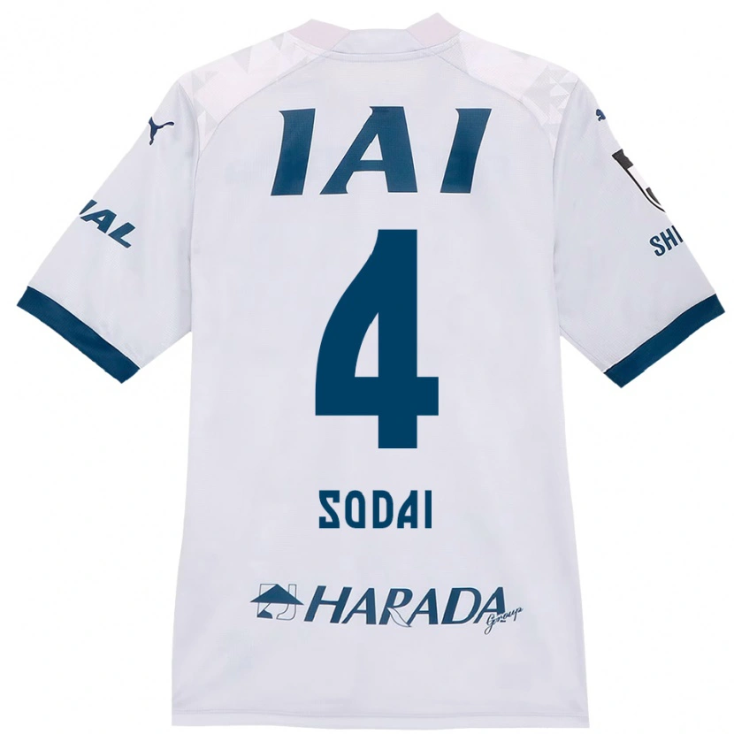 Danxen Criança Camisola Sodai Hasukawa #4 Branco Azul Royal Alternativa 2025/26 Camisa