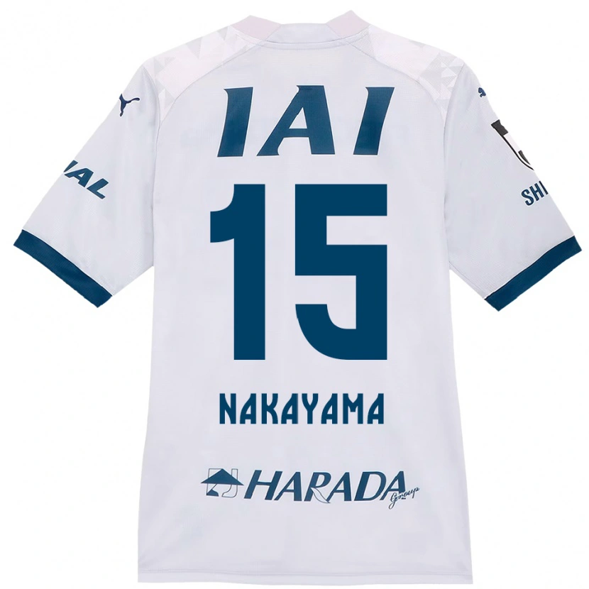 Danxen Criança Camisola Atsuki Nakayama #15 Branco Azul Royal Alternativa 2025/26 Camisa