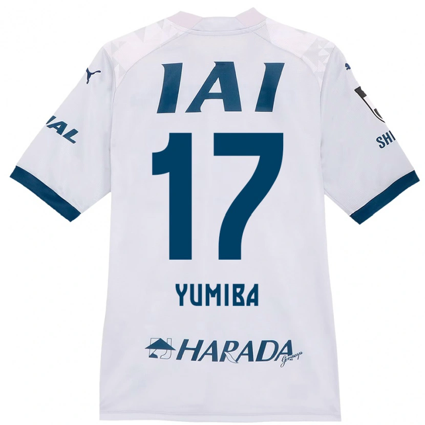 Danxen Criança Camisola Masaki Yumiba #17 Branco Azul Royal Alternativa 2025/26 Camisa