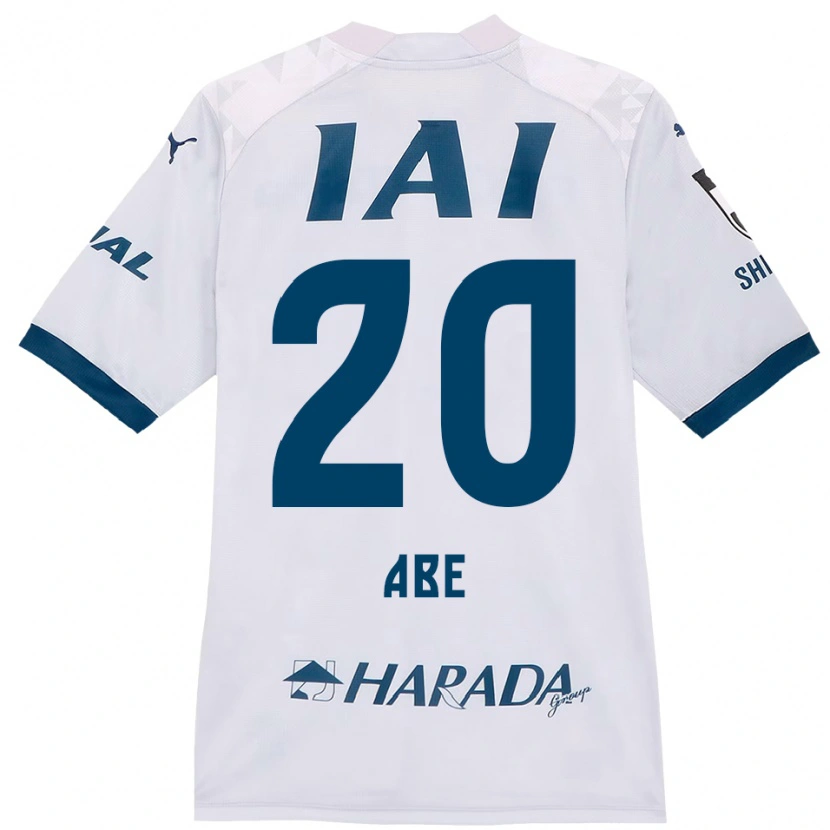 Danxen Criança Camisola Ryoya Abe #20 Branco Azul Royal Alternativa 2025/26 Camisa