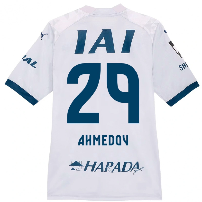 Danxen Criança Camisola Ahmed Ahmedov #29 Branco Azul Royal Alternativa 2025/26 Camisa