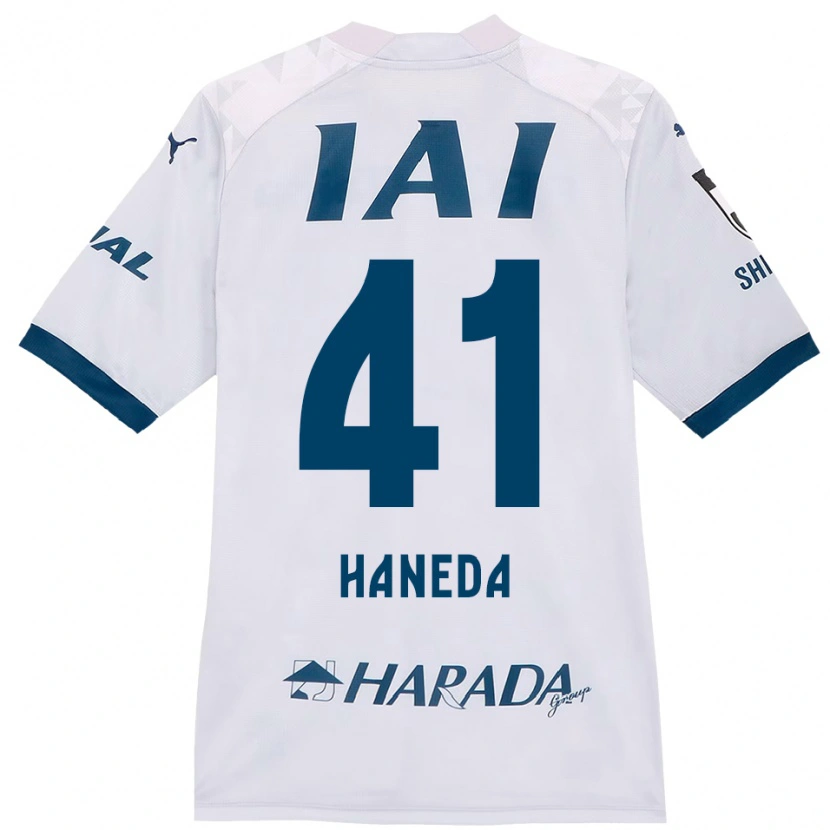 Danxen Criança Camisola Kento Haneda #41 Branco Azul Royal Alternativa 2025/26 Camisa
