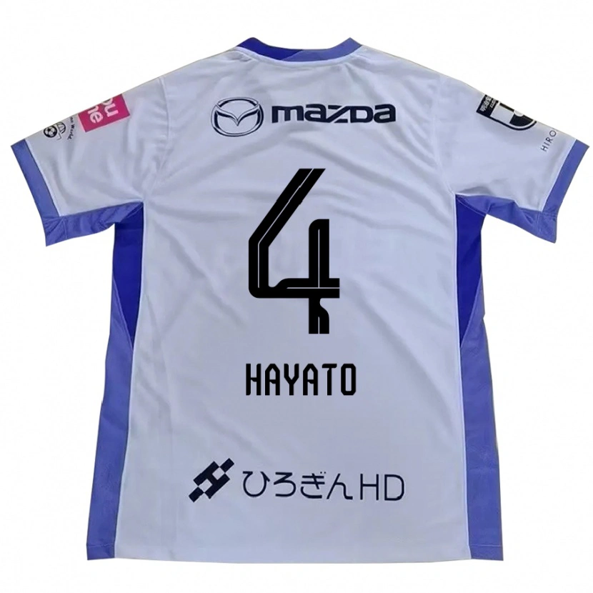 Danxen Criança Camisola Hayato Araki #4 Branco Laranja Alternativa 2025/26 Camisa