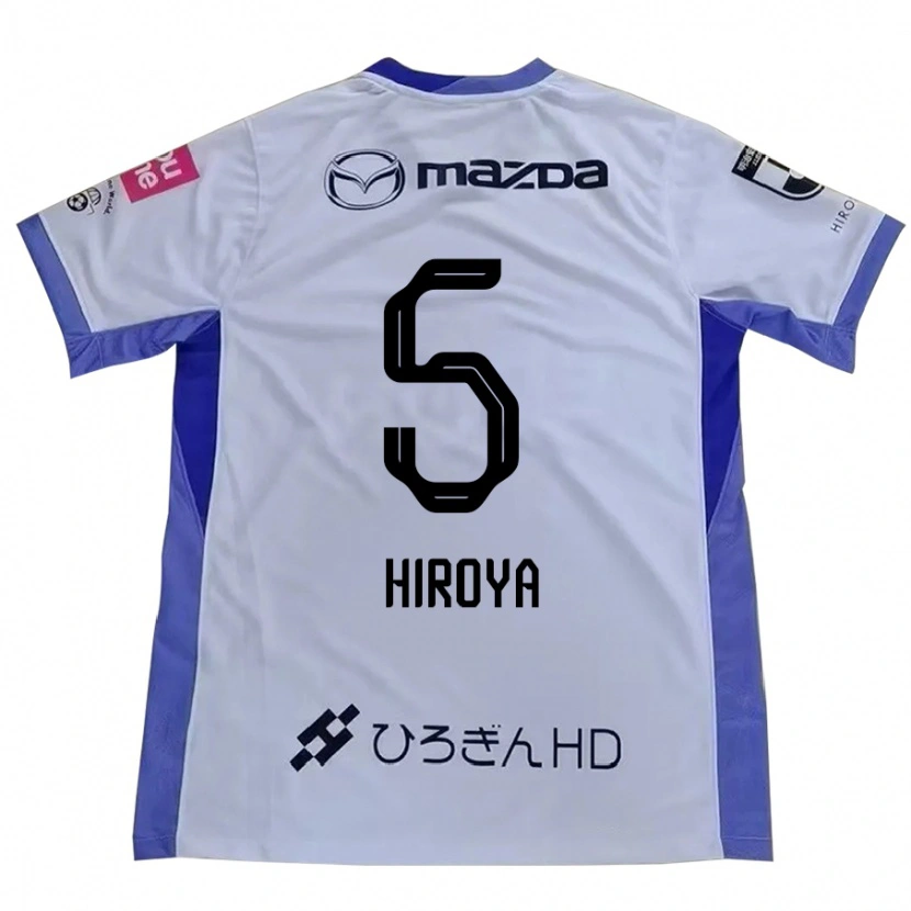 Danxen Criança Camisola Hiroya Matsumoto #5 Branco Laranja Alternativa 2025/26 Camisa