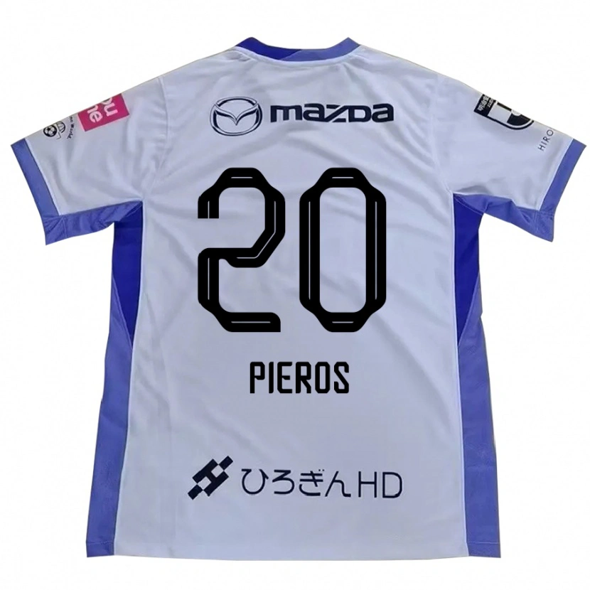 Danxen Criança Camisola Pieros Sotiriou #20 Branco Laranja Alternativa 2025/26 Camisa