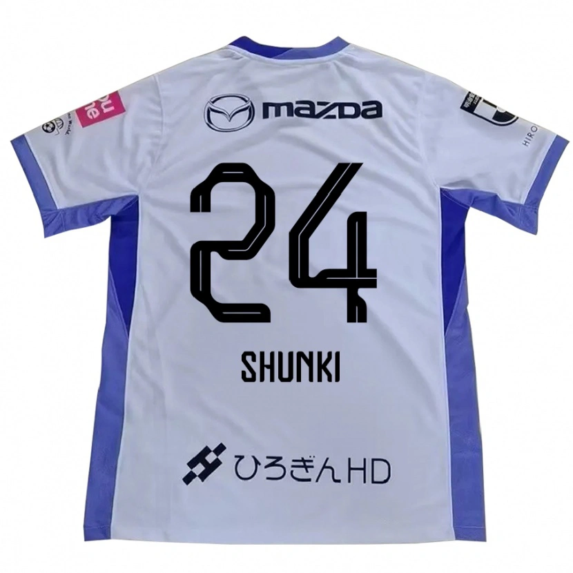 Danxen Criança Camisola Shunki Higashi #24 Branco Laranja Alternativa 2025/26 Camisa