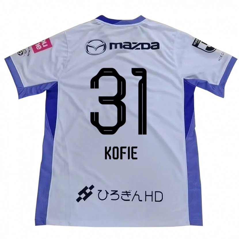 Danxen Criança Camisola Shota Kofie #31 Branco Laranja Alternativa 2025/26 Camisa