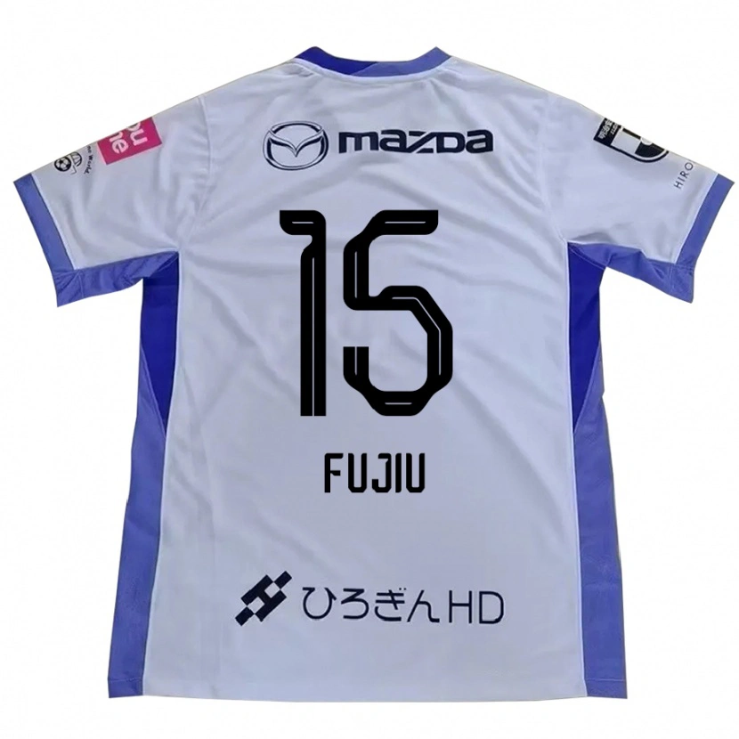 Danxen Criança Camisola Natsumi Fujiu #15 Branco Laranja Alternativa 2025/26 Camisa