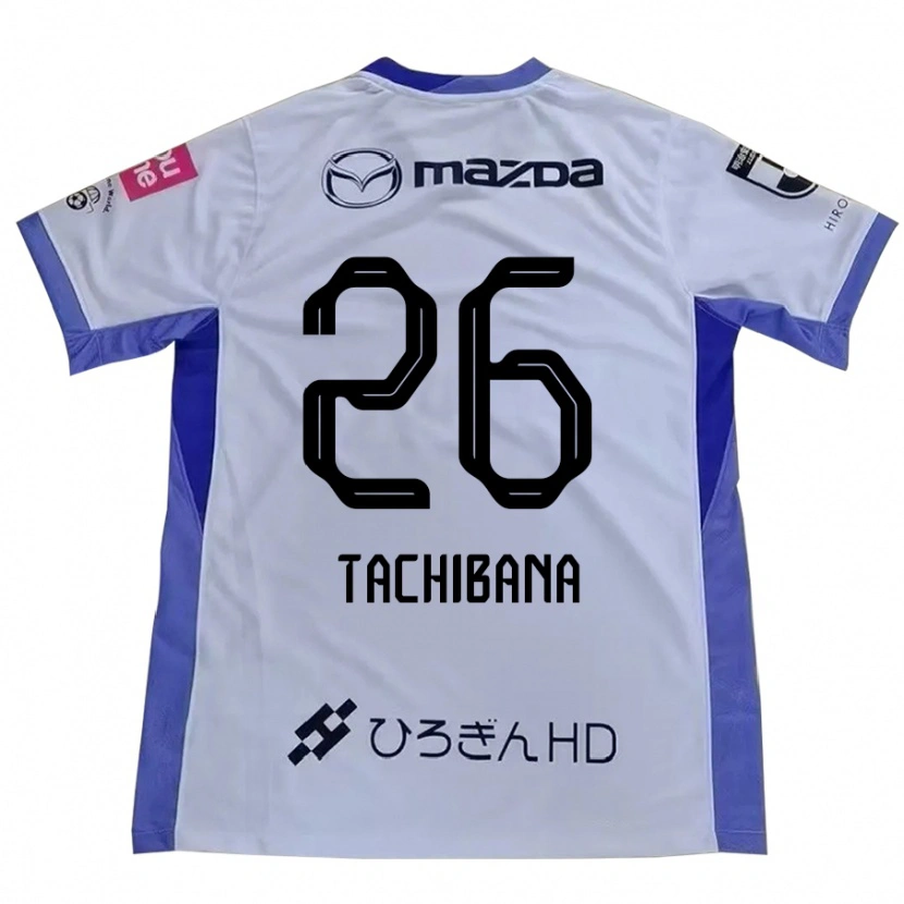 Danxen Criança Camisola Yo Tachibana #26 Branco Laranja Alternativa 2025/26 Camisa