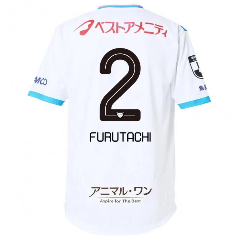 Danxen Criança Camisola Shuya Furutachi #2 Branco Rosa Alternativa 2025/26 Camisa