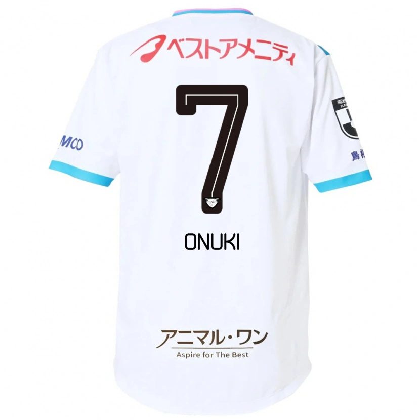 Danxen Criança Camisola Tentaro Onuki #7 Branco Rosa Alternativa 2025/26 Camisa