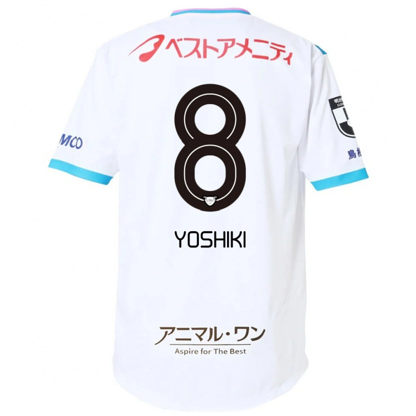 Danxen Criança Camisola Yoshiki Narahara #8 Branco Rosa Alternativa 2025/26 Camisa