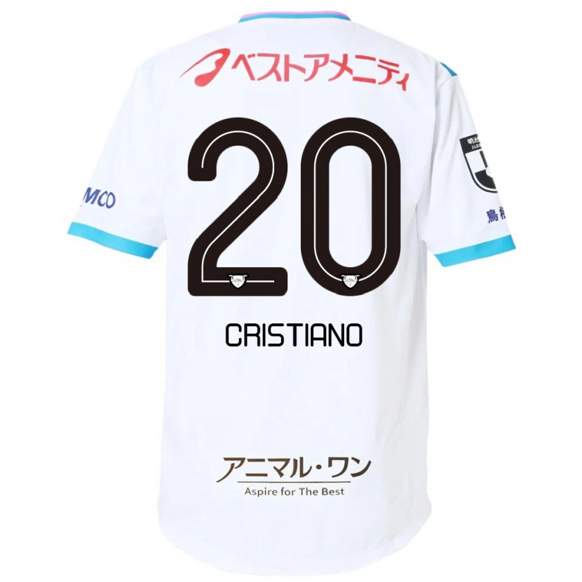 Danxen Criança Camisola Cristiano #20 Branco Rosa Alternativa 2025/26 Camisa