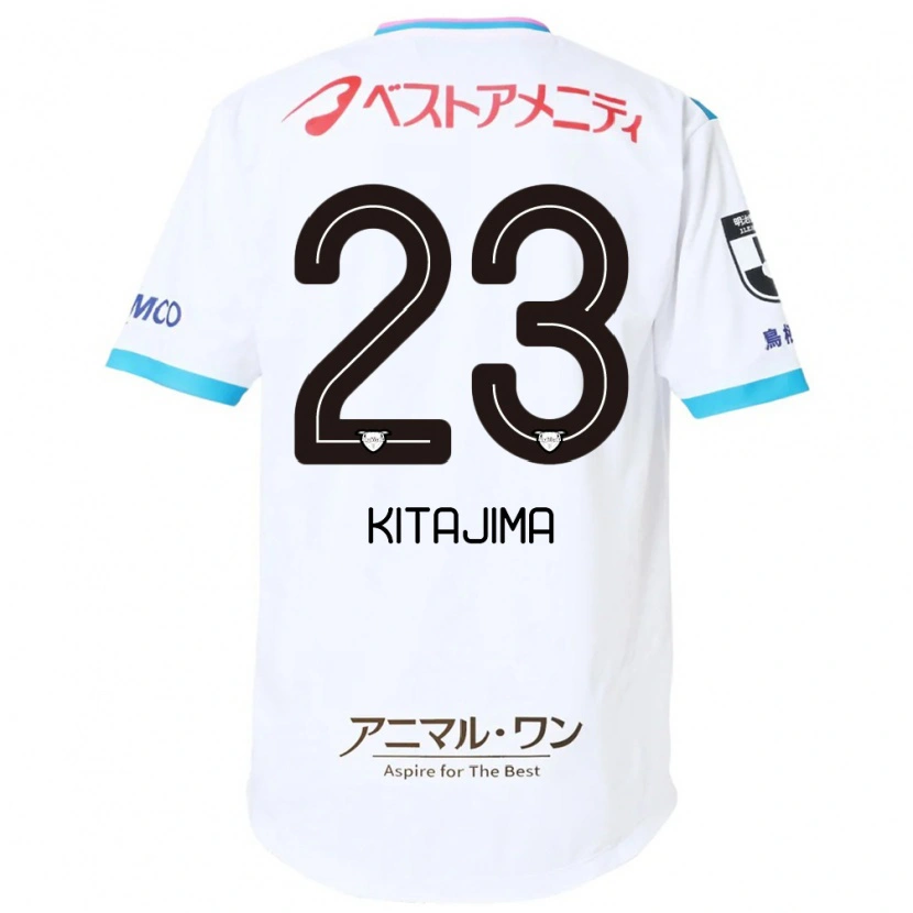 Danxen Criança Camisola Fumiya Kitajima #23 Branco Rosa Alternativa 2025/26 Camisa