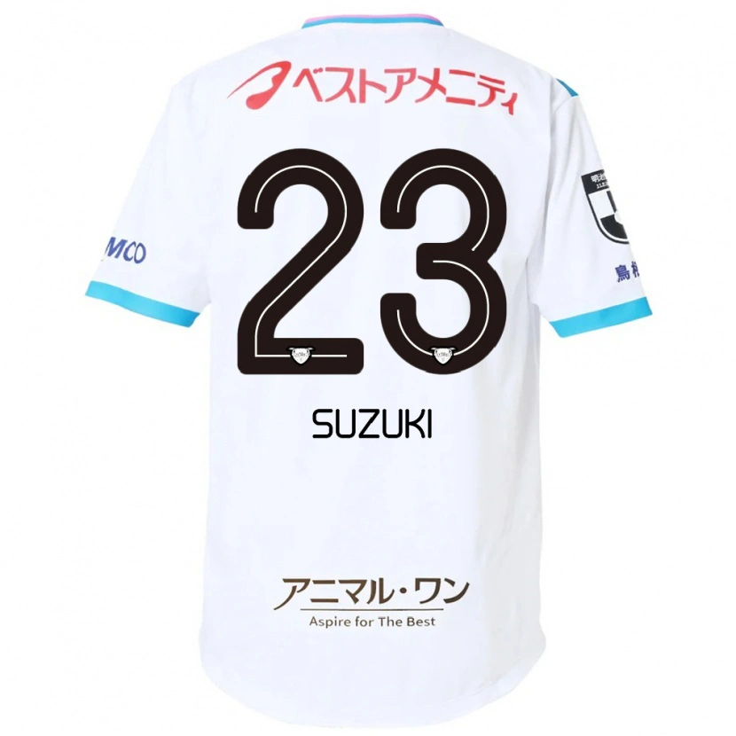 Danxen Criança Camisola Yuki Suzuki #23 Branco Rosa Alternativa 2025/26 Camisa