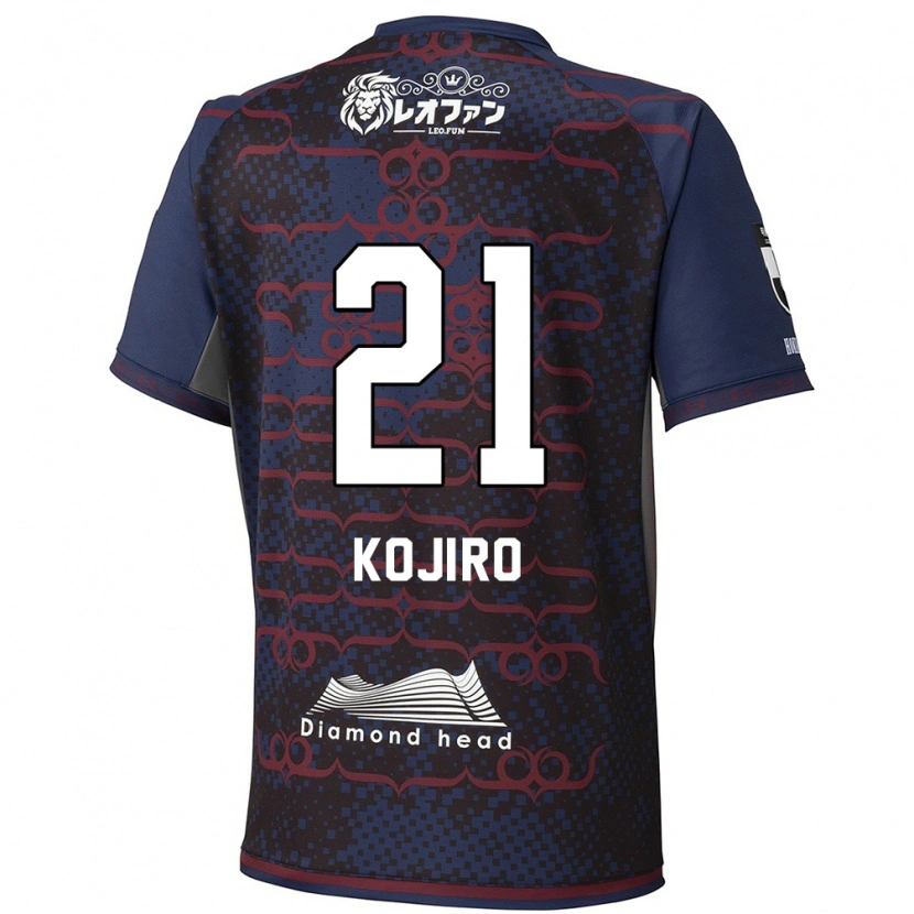 Danxen Criança Camisola Kojiro Nakano #21 Azul Vermelho Alternativa 2025/26 Camisa