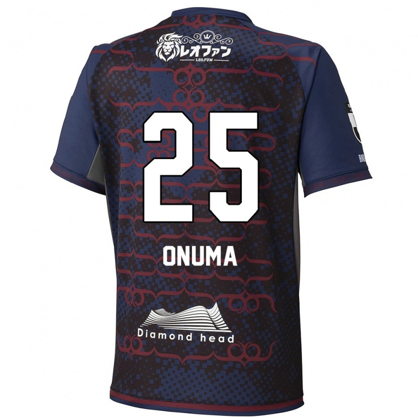 Danxen Criança Camisola Akito Onuma #25 Azul Vermelho Alternativa 2025/26 Camisa