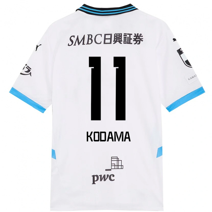 Danxen Criança Camisola Shotaro Kodama #11 Branco Azul Celeste Alternativa 2025/26 Camisa