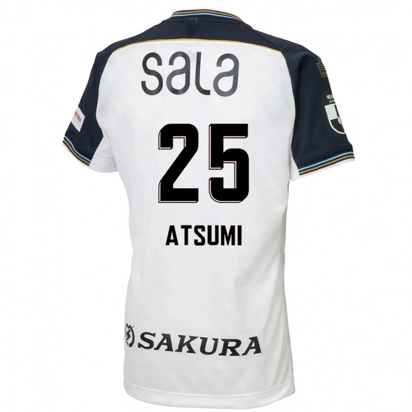 Danxen Criança Camisola Keita Atsumi #25 Branco Preto Alternativa 2025/26 Camisa